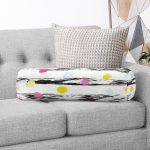 - RealHomes Özel Tasarımlı Dijital Baskılı İç Dolgulu Fermuarlı Silindir Yastık - Realhomes Realhomes Yatay Temalı Gökkuşağı Puanlı Modern İç Dolgulu - Fermuarlı Süet Silindir Yuvarlak Yastık Kırlent Realhomes