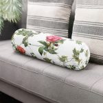 - RealHomes Özel Tasarımlı Dijital Baskılı İç Dolgulu Fermuarlı Silindir Yastık - Realhomes  Haki Yeşili Kanaviçe Desenli Dijital Baskılı İç Dolgulu - Fermuarlı Süet Silindir Yuvarlak Yastık Kırlent Realhomes