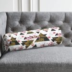 - RealHomes Özel Tasarımlı Dijital Baskılı İç Dolgulu Fermuarlı Silindir Yastık - Realhomes Mozaik Desenli Dekoratif İç Dolgulu - Fermuarlı Süet Silindir Rulo Yastık Kırlent Realhomes