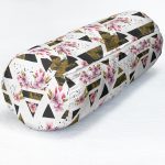 - RealHomes Özel Tasarımlı Dijital Baskılı İç Dolgulu Fermuarlı Silindir Yastık - Realhomes Mozaik Desenli Dekoratif İç Dolgulu - Fermuarlı Süet Silindir Rulo Yastık Kırlent Realhomes