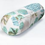 - RealHomes Özel Tasarımlı Dijital Baskılı İç Dolgulu Fermuarlı Silindir Yastık - Realhomes Geometrik Palmiye Desenli Dijital Baskılı İç Dolgulu - Fermuarlı Süet Silindir Yuvarlak Yastık Kırlent Realhomes