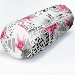 - RealHomes Özel Tasarımlı Dijital Baskılı İç Dolgulu Fermuarlı Silindir Yastık - Realhomes Bal Peteği Temalı Nilüfer Çiçeği Motifli Dekoratif İç Dolgulu Fermuarlı Çok Amaçlı Silindir Yastık Kırlent Realhomes