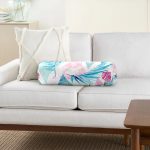 - RealHomes Özel Tasarımlı Dijital Baskılı İç Dolgulu Fermuarlı Silindir Yastık - Realhomes  Palmiye Desenli Geometrik Şekiller Dekoratif İç Dolgulu - Fermuarlı Süet Silindir Yuvarlak Yastık Kırlent Realhomes