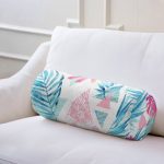 - RealHomes Özel Tasarımlı Dijital Baskılı İç Dolgulu Fermuarlı Silindir Yastık - Realhomes  Palmiye Desenli Geometrik Şekiller Dekoratif İç Dolgulu - Fermuarlı Süet Silindir Yuvarlak Yastık Kırlent Realhomes