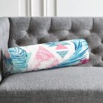- RealHomes Özel Tasarımlı Dijital Baskılı İç Dolgulu Fermuarlı Silindir Yastık - Realhomes  Palmiye Desenli Geometrik Şekiller Dekoratif İç Dolgulu - Fermuarlı Süet Silindir Yuvarlak Yastık Kırlent Realhomes