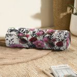 Gelincik Çiçeği Motifli Dijital Baskılı İç Dolgulu Fermuarlı Çok Amaçlı Silindir Yastık Kırlent Realhomes