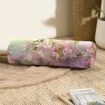 Sardunya Çizimli Modern İç Dolgulu Yumuşak Silindir Form Yastık Kırlent Realhomes