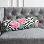 - RealHomes Özel Tasarımlı Dijital Baskılı İç Dolgulu Fermuarlı Silindir Yastık - Realhomes Karışık Desenli Gül Dijital Baskılı Dekoratif İç Dolgulu - Fermuarlı Süet Silindir Daire Yastık Kırlent Realhomes