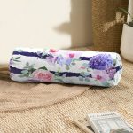 - RealHomes Özel Tasarımlı Dijital Baskılı İç Dolgulu Fermuarlı Silindir Yastık - Realhomes  Sümbül Desenli Yatay Çizgili Dekoratif İç Dolgulu - Fermuarlı Süet Silindir Rulo Yastık Kırlent Realhomes