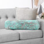 Yağlı Boya Yeşil Ağaç Motifleri Dijital Baskılı İç Dolgulu Yumuşak Silindir Form Yastık Kırlent Realhomes