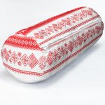 - RealHomes Özel Tasarımlı Dijital Baskılı İç Dolgulu Fermuarlı Silindir Yastık - Realhomes  Merry Christmas Kanaviçe Görünümlü Geyikler Dijital Baskılı İç Dolgulu - Fermuarlı Süet Silindir Yuvarlak Yastık Kırlent Realhomes