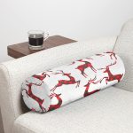 - RealHomes Özel Tasarımlı Dijital Baskılı İç Dolgulu Fermuarlı Silindir Yastık - Realhomes Ekose Renkli Geyik Desenli Özel Tasarımlı Dijital Baskılı Modern İç Dolgulu Yumuşak Silindir Form Yastık Kırlent Realhomes