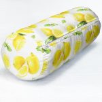 - RealHomes Özel Tasarımlı Dijital Baskılı İç Dolgulu Fermuarlı Silindir Yastık - Realhomes Beyaz Zeminde Limonlar Desenli Dijital Baskılı İç Dolgulu - Fermuarlı Süet Silindir Daire Yastık Kırlent Realhomes