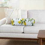 - RealHomes Özel Tasarımlı Dijital Baskılı İç Dolgulu Fermuarlı Silindir Yastık - Realhomes  Mavi Çizgili Limon Desenli Dijital Baskılı Dekoratif İç Dolgulu Fermuarlı Çok Amaçlı Silindir Yastık Kırlent Realhomes