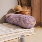 - RealHomes Özel Tasarımlı Dijital Baskılı İç Dolgulu Fermuarlı Silindir Yastık - Realhomes Altın Yaldızlı Mermer Desenli Dijital Baskılı İç Dolgulu Süet Silindir Yastık Kırlent - Bel Yastığı Realhomes