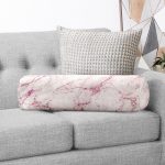 - RealHomes Özel Tasarımlı Dijital Baskılı İç Dolgulu Fermuarlı Silindir Yastık - Realhomes  Modern Mermer Görünümlü Dijital Baskılı İç Dolgulu Süet Silindir Yastık Kırlent - Bel Yastığı Realhomes