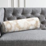 - RealHomes Özel Tasarımlı Dijital Baskılı İç Dolgulu Fermuarlı Silindir Yastık - Realhomes  Mermer Zeminli Modern Tasarım İç Dolgulu Süet Silindir Yastık Kırlent - Bel Yastığı Realhomes