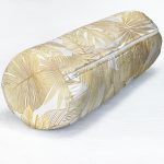 - RealHomes Özel Tasarımlı Dijital Baskılı İç Dolgulu Fermuarlı Silindir Yastık - Realhomes  Vizon Renk Amazon Yaprakları Temalı Modern İç Dolgulu - Fermuarlı Süet Silindir Rulo Yastık Kırlent Realhomes