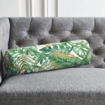 - RealHomes Özel Tasarımlı Dijital Baskılı İç Dolgulu Fermuarlı Silindir Yastık - Realhomes Amazon Yaprakları Dijital Baskılı Modern İç Dolgulu Süet Silindir Yastık Kırlent - Bel Yastığı Realhomes