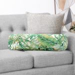 - RealHomes Özel Tasarımlı Dijital Baskılı İç Dolgulu Fermuarlı Silindir Yastık - Realhomes Amazon Yaprakları Dijital Baskılı Modern İç Dolgulu Süet Silindir Yastık Kırlent - Bel Yastığı Realhomes