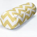 - RealHomes Özel Tasarımlı Dijital Baskılı İç Dolgulu Fermuarlı Silindir Yastık - Realhomes  Zikzak Desen Dijital Baskılı Dekoratif İç Dolgulu - Fermuarlı Süet Silindir Daire Yastık Kırlent Realhomes