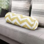 - RealHomes Özel Tasarımlı Dijital Baskılı İç Dolgulu Fermuarlı Silindir Yastık - Realhomes  Zikzak Desen Dijital Baskılı Dekoratif İç Dolgulu - Fermuarlı Süet Silindir Daire Yastık Kırlent Realhomes