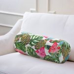 - RealHomes Özel Tasarımlı Dijital Baskılı İç Dolgulu Fermuarlı Silindir Yastık - Realhomes Yaz Meyveleri Watercolor Serisi Modern İç Dolgulu Süet Silindir Yastık Kırlent - Bel Yastığı Realhomes