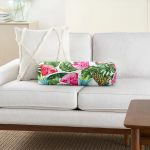 - RealHomes Özel Tasarımlı Dijital Baskılı İç Dolgulu Fermuarlı Silindir Yastık - Realhomes Yaz Meyveleri Watercolor Serisi Modern İç Dolgulu Süet Silindir Yastık Kırlent - Bel Yastığı Realhomes