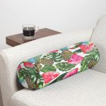 - RealHomes Özel Tasarımlı Dijital Baskılı İç Dolgulu Fermuarlı Silindir Yastık - Realhomes Yaz Meyveleri Watercolor Serisi Modern İç Dolgulu Süet Silindir Yastık Kırlent - Bel Yastığı Realhomes