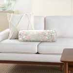 Geometrik Desenli 3D Özel Tasarımlı Modern İç Dolgulu - Fermuarlı Süet Berjer Silindir Yastık Kırlent Realhomes