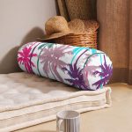 - RealHomes Özel Tasarımlı Dijital Baskılı İç Dolgulu Fermuarlı Silindir Yastık - Realhomes Realhomes Renkli Palmiyeler Özel Tasarımlı Dijital Baskılı Modern İç Dolgulu Süet Silindir Yastık Kırlent - Bel Yastığı Realhomes