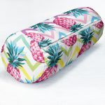 - RealHomes Özel Tasarımlı Dijital Baskılı İç Dolgulu Fermuarlı Silindir Yastık - Realhomes Renkli Zikzak Desenli Ananaslar Modern Tasarımlı İç Dolgulu Fermuarlı Çok Amaçlı Silindir Yastık Kırlent Realhomes