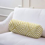 - RealHomes Özel Tasarımlı Dijital Baskılı İç Dolgulu Fermuarlı Silindir Yastık - Realhomes  Geometrik Altın Kabartma Desenli Özel Tasarım İç Dolgulu - Fermuarlı Süet Silindir Rulo Yastık Kırlent Realhomes