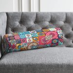 - RealHomes Özel Tasarımlı Dijital Baskılı İç Dolgulu Fermuarlı Silindir Yastık - Realhomes Realhomes Mozaik Desenli Özel Tasarım İç Dolgulu - Fermuarlı Süet Silindir Daire Yastık Kırlent Realhomes