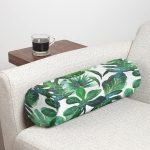 - RealHomes Özel Tasarımlı Dijital Baskılı İç Dolgulu Fermuarlı Silindir Yastık - Realhomes Suluboya Tropikal Yapraklar Desenli Özel Tasarım İç Dolgulu Yumuşak Silindir Form Yastık Kırlent Realhomes