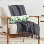 - RealHomes Özel Tasarımlı Dijital Baskılı İç Dolgulu Fermuarlı Silindir Yastık - Realhomes  Suluboya Lif Yapraklar Desenli Özel Tasarım İç Dolgulu Fermuarlı Çok Amaçlı Silindir Yastık Kırlent Realhomes