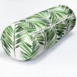 - RealHomes Özel Tasarımlı Dijital Baskılı İç Dolgulu Fermuarlı Silindir Yastık - Realhomes  Suluboya Lif Yapraklar Desenli Özel Tasarım İç Dolgulu Fermuarlı Çok Amaçlı Silindir Yastık Kırlent Realhomes