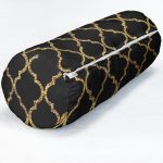 - RealHomes Özel Tasarımlı Dijital Baskılı İç Dolgulu Fermuarlı Silindir Yastık - Realhomes  Gold Detaylı Ogea Desenli Dekoratif Modern İç Dolgulu - Fermuarlı Süet Silindir Daire Yastık Kırlent Realhomes