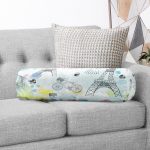 - RealHomes Özel Tasarımlı Dijital Baskılı İç Dolgulu Fermuarlı Silindir Yastık - Realhomes Özel Tasarım Paris Fashion Dijital Baskılı Modern İç Dolgulu Yumuşak Silindir Form Yastık Kırlent Realhomes