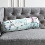 - RealHomes Özel Tasarımlı Dijital Baskılı İç Dolgulu Fermuarlı Silindir Yastık - Realhomes Özel Tasarım Paris Fashion Dijital Baskılı Modern İç Dolgulu Yumuşak Silindir Form Yastık Kırlent Realhomes