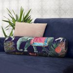 - RealHomes Özel Tasarımlı Dijital Baskılı İç Dolgulu Fermuarlı Silindir Yastık - Realhomes Amazon Etnik Fil Motifli Dijital Baskılı Modern İç Dolgulu - Fermuarlı Süet Silindir Daire Yastık Kırlent Realhomes