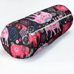 - RealHomes Özel Tasarımlı Dijital Baskılı İç Dolgulu Fermuarlı Silindir Yastık - Realhomes  Rengarenk Fil Motifli Özel Seri Dijital Baskılı Modern İç Dolgulu - Fermuarlı Süet Silindir Daire Yastık Kırlent Realhomes