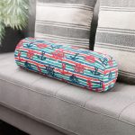 Pembe Mavi Denizci Motifli Dijital Baskılı Modern İç Dolgulu Yumuşak Silindir Form Yastık Kırlent Realhomes