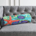 - RealHomes Özel Tasarımlı Dijital Baskılı İç Dolgulu Fermuarlı Silindir Yastık - Realhomes Modern Deniz Yıldızları 3D Baskılı İç Dolgulu - Fermuarlı Süet Silindir Rulo Yastık Kırlent Realhomes