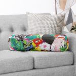 - RealHomes Özel Tasarımlı Dijital Baskılı İç Dolgulu Fermuarlı Silindir Yastık - Realhomes  Amazon Papağan Temalı Dijital Baskılı İç Dolgulu Süet Silindir Yastık Kırlent - Bel Yastığı Realhomes