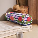 - RealHomes Özel Tasarımlı Dijital Baskılı İç Dolgulu Fermuarlı Silindir Yastık - Realhomes  Mavi Çizgili Çiçek Desenli Özel Tasarım Dijital Baskılı Modern İç Dolgulu - Fermuarlı Süet Silindir Yuvarlak Yastık Kırlent Realhomes