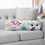 - RealHomes Özel Tasarımlı Dijital Baskılı İç Dolgulu Fermuarlı Silindir Yastık - Realhomes Realhomes Puanlı Pop Art Tasarımlı Dijital Baskılı Modern İç Dolgulu - Fermuarlı Süet Berjer Silindir Yastık Kırlent Realhomes