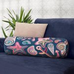 - RealHomes Özel Tasarımlı Dijital Baskılı İç Dolgulu Fermuarlı Silindir Yastık - Realhomes Lacivert Zeminli Deniz Midyeleri Dijital Baskılı Modern İç Dolgulu - Fermuarlı Süet Silindir Daire Yastık Kırlent Realhomes