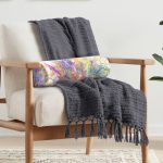 - RealHomes Özel Tasarımlı Dijital Baskılı İç Dolgulu Fermuarlı Silindir Yastık - Realhomes Suluboya Desenli Dijital Baskılı Modern İç Dolgulu - Fermuarlı Süet Silindir Rulo Yastık Kırlent Realhomes