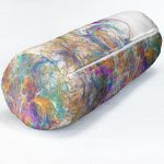 - RealHomes Özel Tasarımlı Dijital Baskılı İç Dolgulu Fermuarlı Silindir Yastık - Realhomes Suluboya Desenli Dijital Baskılı Modern İç Dolgulu - Fermuarlı Süet Silindir Rulo Yastık Kırlent Realhomes